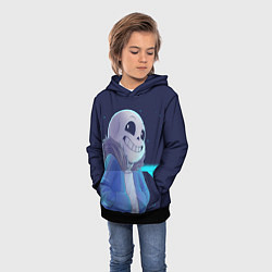 Толстовка-худи детская UNDERTALE, цвет: 3D-черный — фото 2