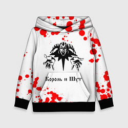 Толстовка-худи детская КОРОЛЬ И ШУТ, цвет: 3D-черный