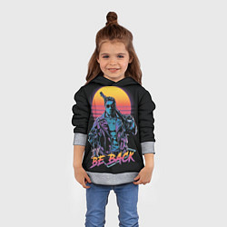 Толстовка-худи детская I WILL BE BACK TERMINATOR, цвет: 3D-меланж — фото 2