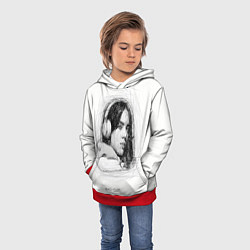 Толстовка-худи детская Billie Eilish карандаш, цвет: 3D-красный — фото 2