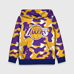 Толстовка-худи детская LA LAKERS ЛЕЙКЕРС, цвет: 3D-синий