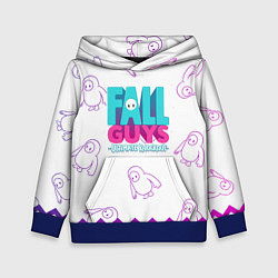 Толстовка-худи детская Fall Guys, цвет: 3D-синий