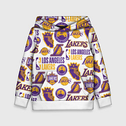 Толстовка-худи детская LAKERS LOGO, цвет: 3D-белый