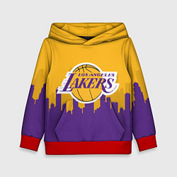 Толстовка-худи детская LOS ANGELES LAKERS, цвет: 3D-красный
