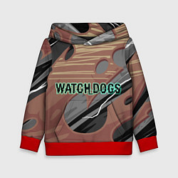 Толстовка-худи детская Watch Dogs, цвет: 3D-красный