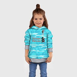 Толстовка-худи детская LIVERPOOL выездная сезон 2021, цвет: 3D-меланж — фото 2