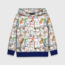 Детская толстовка Большая семья котиков