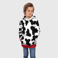 Толстовка-худи детская Му-му, цвет: 3D-красный — фото 2