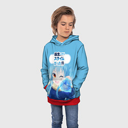 Толстовка-худи детская Slime, цвет: 3D-красный — фото 2