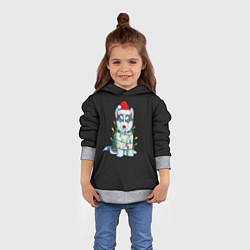 Толстовка-худи детская Щенок, цвет: 3D-меланж — фото 2