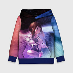 Толстовка-худи детская Урарака, Очако, цвет: 3D-синий