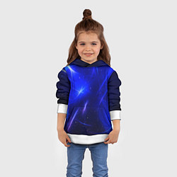 Толстовка-худи детская Космический вихрь, цвет: 3D-белый — фото 2