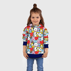 Толстовка-худи детская BT21 BTS, цвет: 3D-синий — фото 2