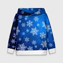 Детская толстовка Новый Год Снежинки
