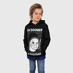 Толстовка-худи детская OK DOOMER, цвет: 3D-синий — фото 2