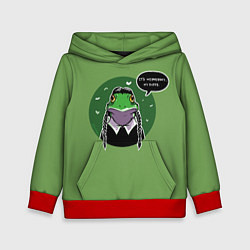 Толстовка-худи детская Среда, чуваки, цвет: 3D-красный