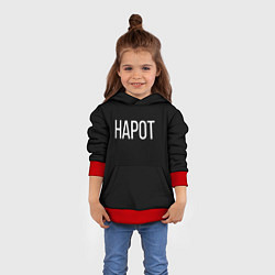 Толстовка-худи детская НАРОТ, цвет: 3D-красный — фото 2
