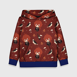 Толстовка-худи детская Genshin Impact, цвет: 3D-синий