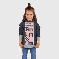 Толстовка-худи детская Бегущий по лезвию 1982, цвет: 3D-меланж — фото 2