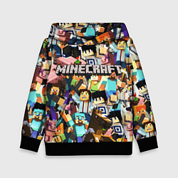 Толстовка-худи детская MINECRAFT, цвет: 3D-черный