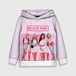 Толстовка-худи детская BLACKPINK, цвет: 3D-белый