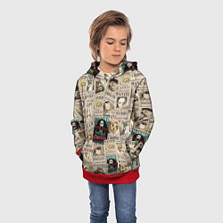 Толстовка-худи детская Ван пис, цвет: 3D-красный — фото 2