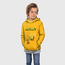 Толстовка-худи детская Minecraft, цвет: 3D-меланж — фото 2