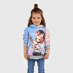 Толстовка-худи детская Genshin Impact, цвет: 3D-меланж — фото 2