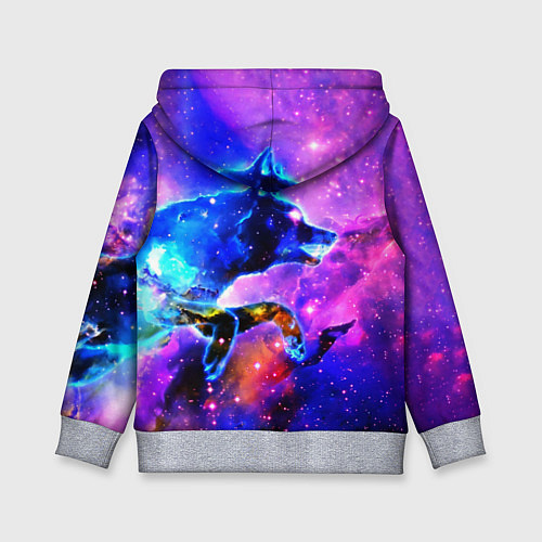 Детская толстовка Волки / 3D-Меланж – фото 2