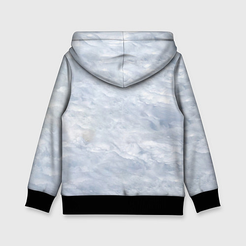 Детская толстовка Спящий Волк / 3D-Черный – фото 2