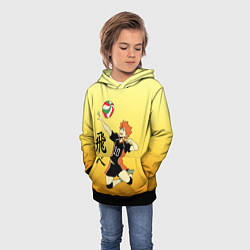 Толстовка-худи детская Fly High Haikyuu!!, цвет: 3D-черный — фото 2