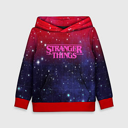 Толстовка-худи детская Stranger Things, цвет: 3D-красный