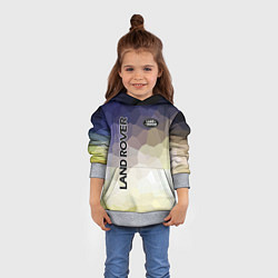 Толстовка-худи детская LAND ROVER, цвет: 3D-меланж — фото 2