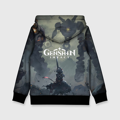 Детская толстовка Genshin impact Noelle / 3D-Черный – фото 2