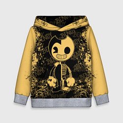 Толстовка-худи детская Bendy And The Ink Machine краска, цвет: 3D-меланж