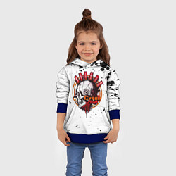 Толстовка-худи детская Cyberpunk 2077, цвет: 3D-синий — фото 2