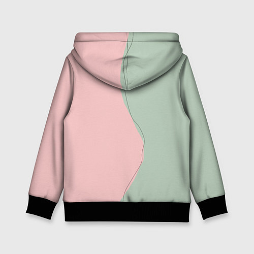 Детская толстовка Девушка с листьями / 3D-Черный – фото 2