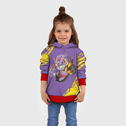 Толстовка-худи детская Лион Dota 2, цвет: 3D-красный — фото 2
