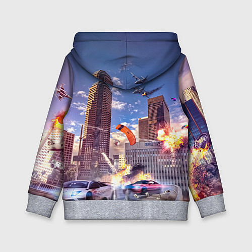 Детская толстовка ЭКШЕН Grand Theft Auto V / 3D-Меланж – фото 2