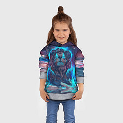 Толстовка-худи детская Galaxy Lion, цвет: 3D-меланж — фото 2