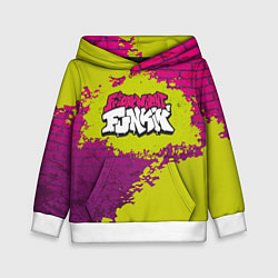Толстовка-худи детская Friday Night Funkin Кислотный, цвет: 3D-белый