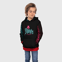 Толстовка-худи детская Cyberpunk - Moxes, цвет: 3D-красный — фото 2