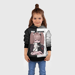 Толстовка-худи детская MONOKUMA JUNKO, цвет: 3D-черный — фото 2