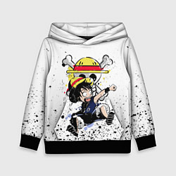 Толстовка-худи детская ONE PIECE ВАН ПИС, цвет: 3D-черный