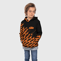 Толстовка-худи детская KTM КТМ, цвет: 3D-меланж — фото 2