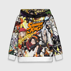 Толстовка-худи детская ШАМАН КИНГ Король Шаманов, цвет: 3D-белый