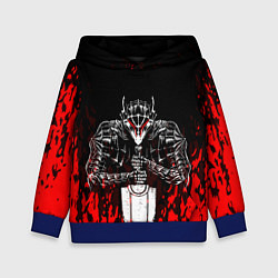 Толстовка-худи детская BERSERK, цвет: 3D-синий