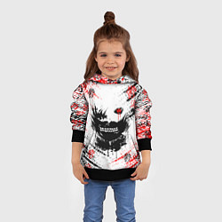 Толстовка-худи детская ТОКИЙСКИЙ ГУЛЬ КЕН КАНЕКИ, цвет: 3D-черный — фото 2