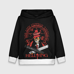 Толстовка-худи детская Hellsing, цвет: 3D-белый