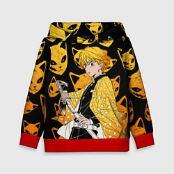 Толстовка-худи детская ЗЕНИТЦУ КЛИНОК РАССЕКАЮЩИЙ, цвет: 3D-красный